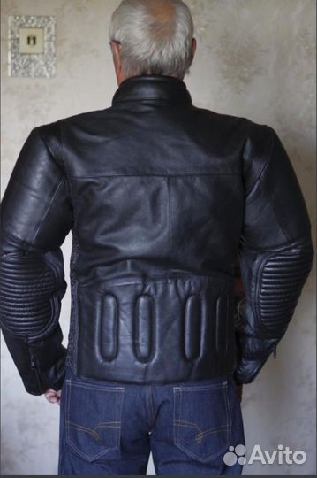 Мотокуртка новая утеплен.бычья кожа(Испания) 48-50