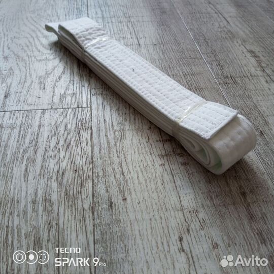 Кимоно рост 130, новый белый пояс в подарок