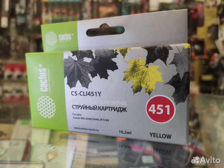 Картриджи Canon CLI-451 (Cactus)