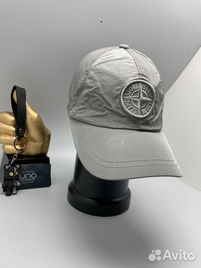 Кепка Stone island. Бейсболка плащёвка