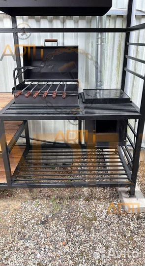 Кованые мангалы с крышей / Доставим за 2 дня