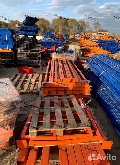 Стеллажи фронтальные металлические для склада Недк