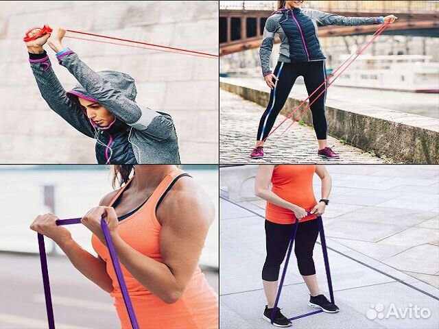 Набор резинок для подтягиваний 4шт Upowex Эспандер