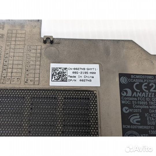 Крышка DDR, HDD, WI-FI 0027n9, Dell Latitude E6410