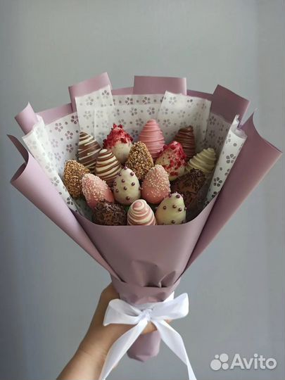 Букет из клубники в шоколаде