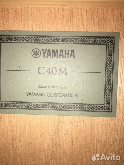 Классическая гитара yamaha c40М