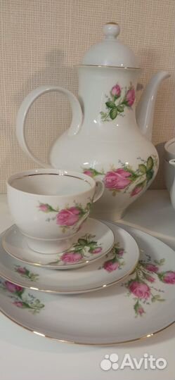 Чайно-кофейный сервиз, ГДР, Ильменау, 12 персон