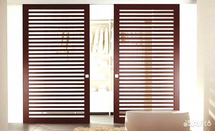 Раздвижные реечные перегородки