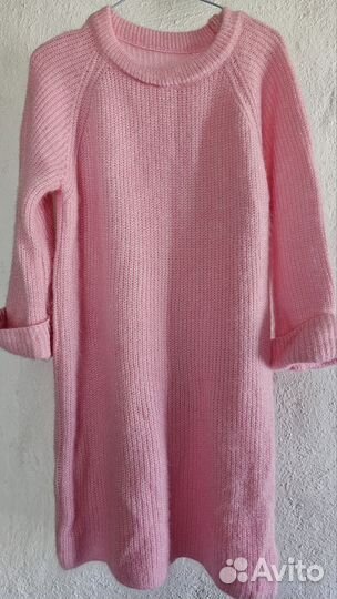 Вязанное платье свитер