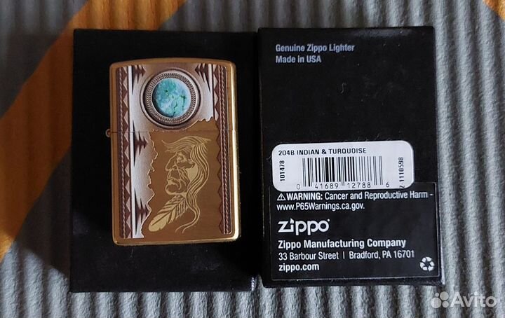 Зажигалка Zippo американский индеец Навахо