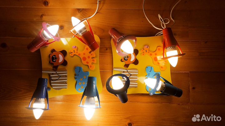 Два светильника детских Citilux Зоопарк поворотные