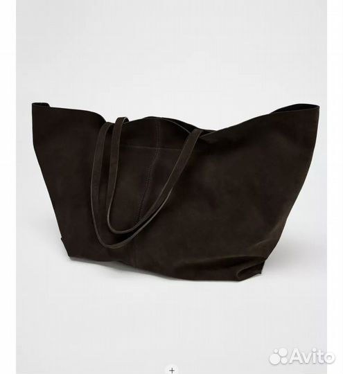 Zara сумка женская натуральная замша