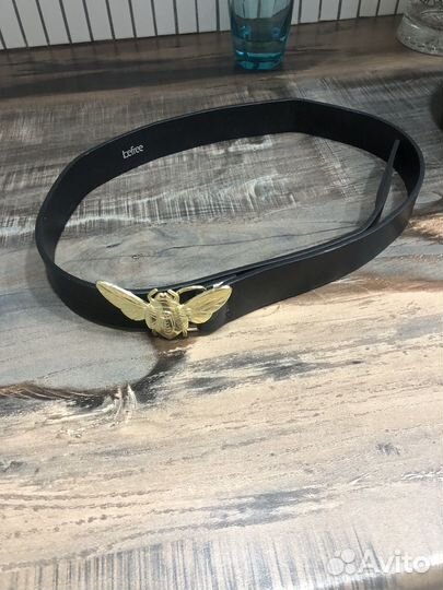 Ремень женский с пряжкой жук скарабей