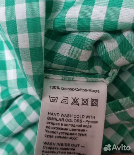 Новая Рубашка с коротким рукавом 158 маркировка