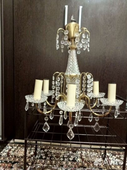 Хрустальная люстра СССР рабочач