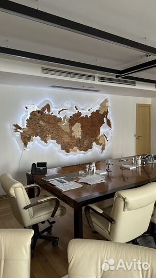 Карта России на стену