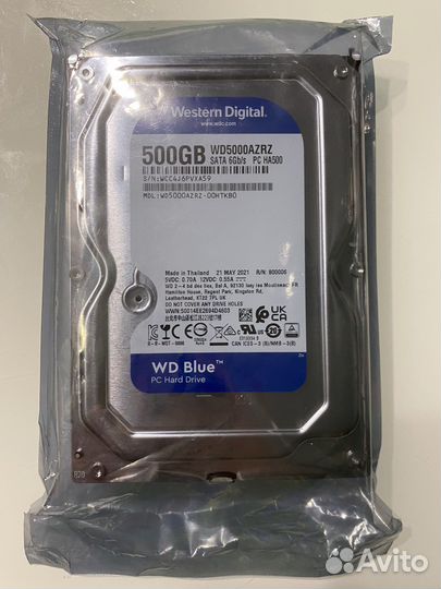 Жесткий диск WD blue 500гб