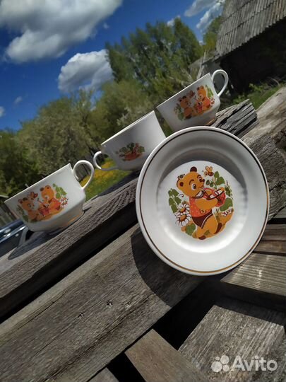 Набор чашки и тарелка Тернопольский завод