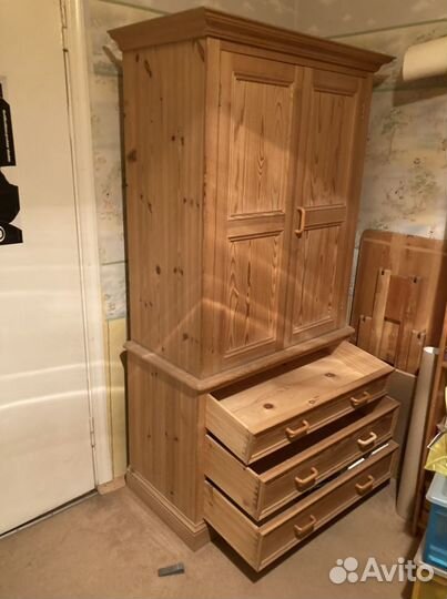Шкаф-комод 2-х створчатый прованс массив