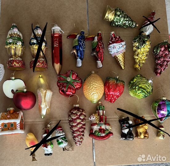Елочные игрушки стекло