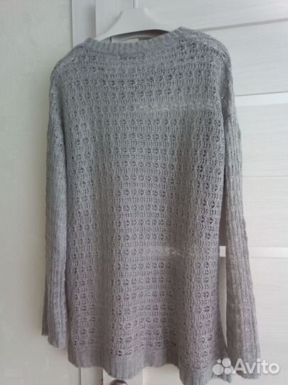 Джемпер женский вязаный оверсайз 46 48