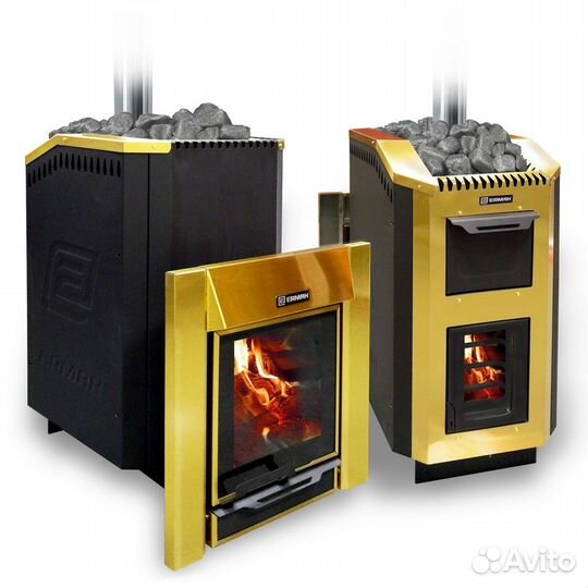 Печь На Дровах ermak 30 люкс gold