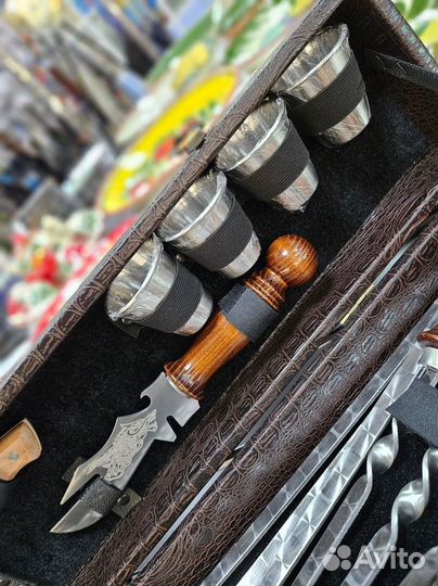 Набор шампуров в кейсе «феникс»