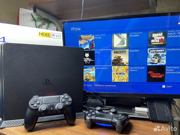 Прошитая Sony PlayStation 4 Slim 9.00. + Много игр
