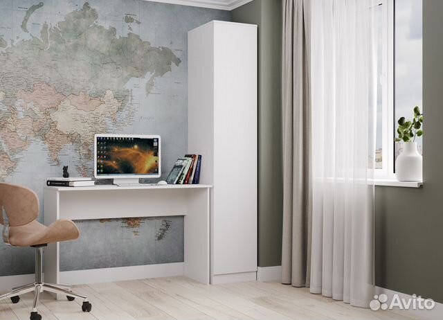 Стол компьютерный белый новый 1.2м IKEA-стиль