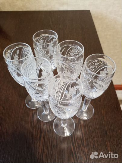 Фужеры хрустальные СССР, в доставке