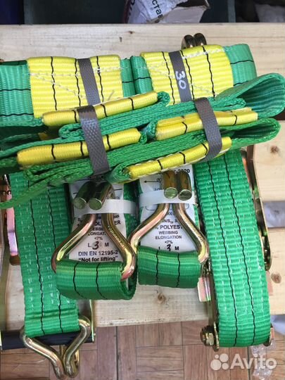 Комплект стяжных ремней для эвакуатора