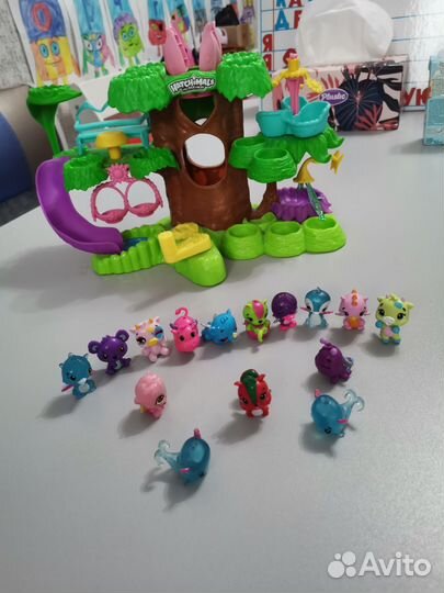 Игрушки hatchimals., Дерево детский садик