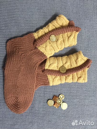 Носочки вязаные домашние