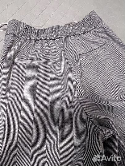 Брюки палаццо серые