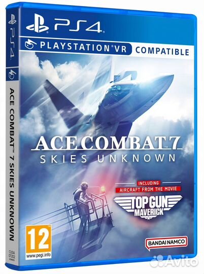 PS4 диск Ace Combat 7 Sk.Unknown Top Gun Mav.Edit