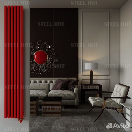 Вертикальный трубчатый радиатор Steel Hot