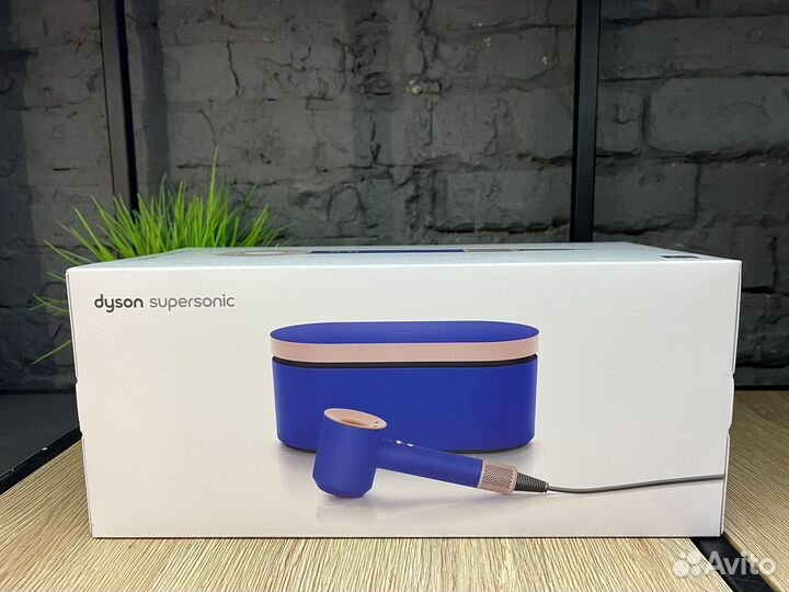 Фен Dyson supersonic hd07 blue/blush с кейсом