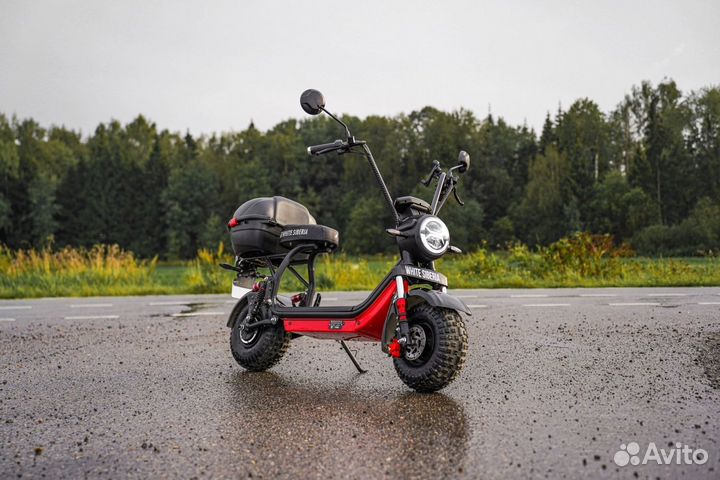 Электроскутер white siberia mini R 2.0 1200W black