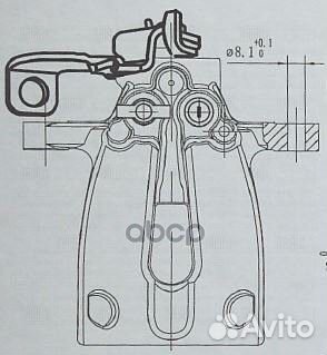 Суппорт торм. для а/м Kia Ceed (12) /Pro Ceed