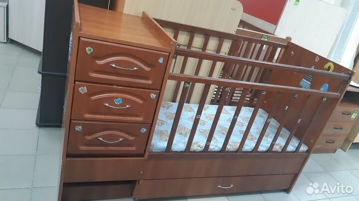 Б-7 кроватка детская с матрасом 4998