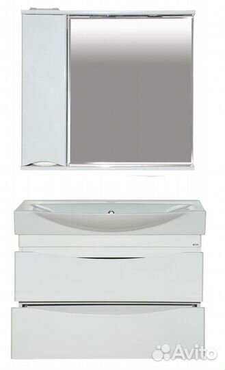 Тумба без раковины Misty п-элв01085-0112япо Белая