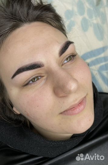 Перманент бровей, перманент, пудовые брови