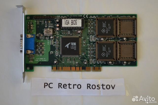 Ретро видеокарта Tseng Labs ET6100 2MB PCI