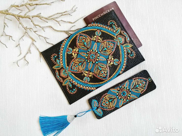 Закладка для книги натуральная кожа