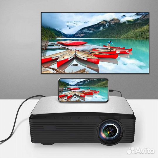 Проектор Full HD 4K, 1080P, Multiscreen, Wi-fi