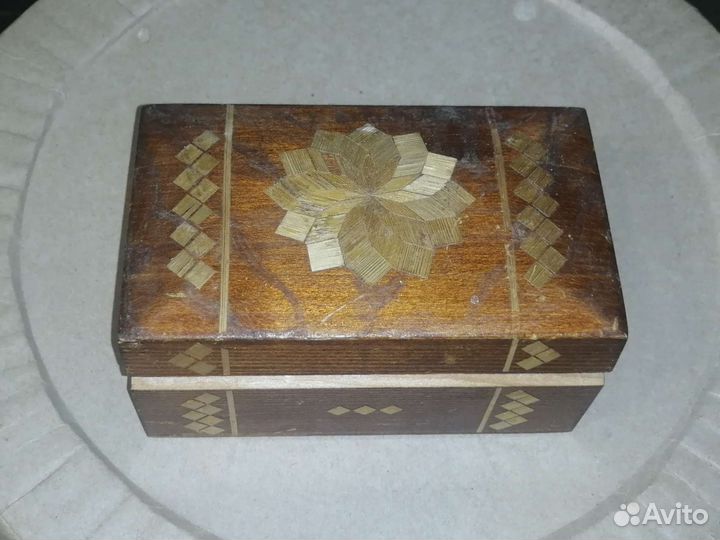 Шкатулка деревянная СССР