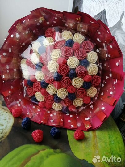 Съедобные шоколадные букеты