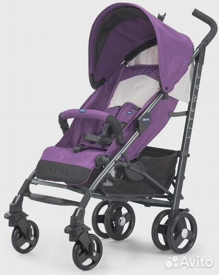 Прогулочная коляска детская chicco liteway трость