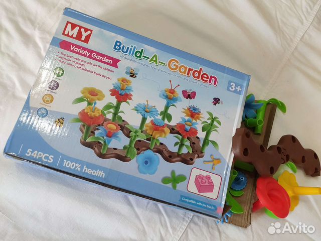 Развивающий конструктор цветочная клумба