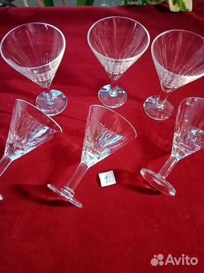 Хрусталь фужеры и стопки СССР, рюмки металл
